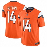 Men's Denver Broncos #14 Courtland Sutton Orange 2024 F.U.S.E. Vapor Limited Football Stitched Jersey Dzhi,baseball caps,new era cap wholesale,wholesale hats
